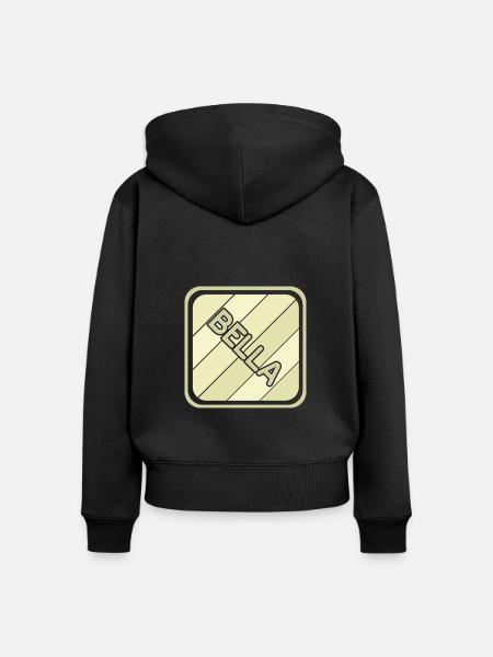 Mädchenname Bella - Frauen Premium Bio Zip Hoodie - Schwarz