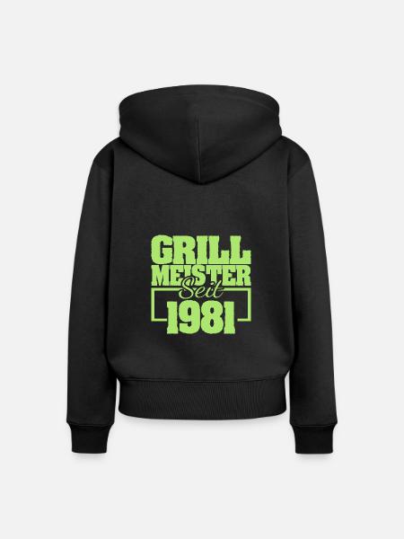 Sommerfest 1981 - Frauen Premium Bio Zip Hoodie - Schwarz