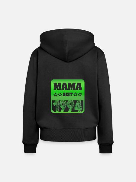 1994 - Frauen Premium Bio Zip Hoodie - Schwarz