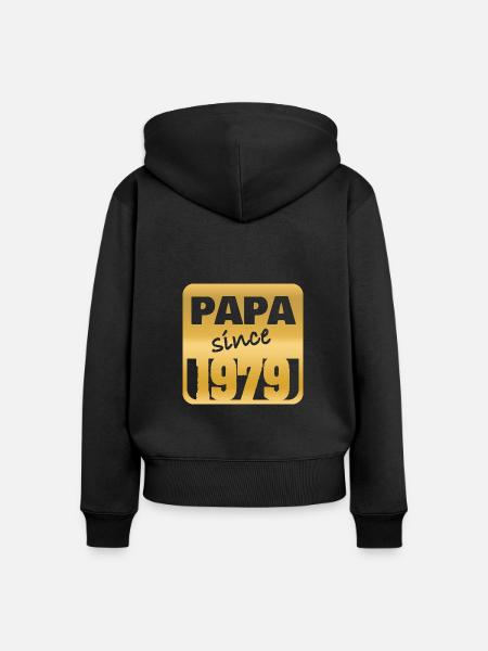 1979 1979 - Frauen Premium Bio Zip Hoodie - Schwarz