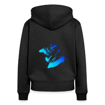 Cyclisme VTT Cyclisme VTT VTT - Sweat à capuche zippé Premium bio Femme - noir - Dos - Julia (174cm)
