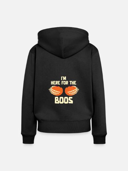 Grusel Halloweenspruch Spruch Halloween - Frauen Premium Bio Zip Hoodie - Schwarz