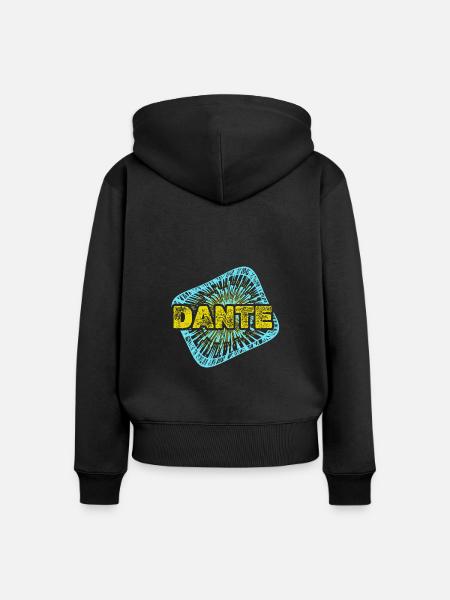 Freizeit Dante - Frauen Premium Bio Zip Hoodie - Schwarz