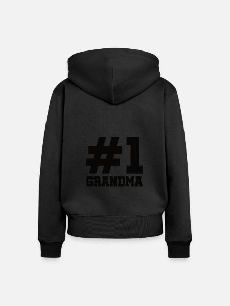Super coolee Oma Geschenk beste Oma - Frauen Premium Bio Zip Hoodie - Schwarz