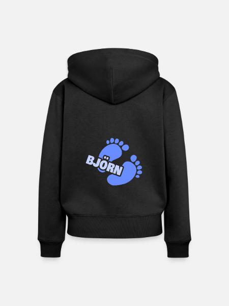 Baby Björn - Frauen Premium Bio Zip Hoodie - Schwarz