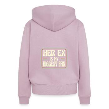 Her Ex Is My Biggest Fan Ex-Girlfriend Break Up - Frauen Premium Bio Zip Hoodie - Altrosa - Hinten - Julia (174cm)