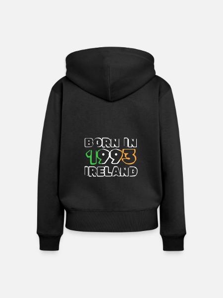 Ireland 1993 - Frauen Premium Bio Zip Hoodie - Schwarz