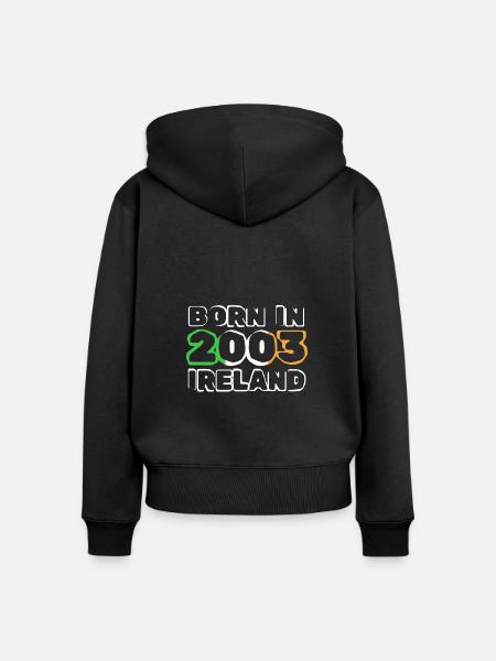 2003 - Frauen Premium Bio Zip Hoodie - Schwarz