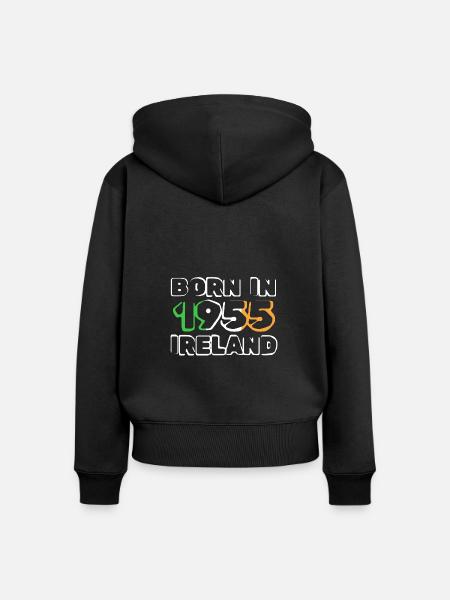 Irland 1955 - Frauen Premium Bio Zip Hoodie - Schwarz