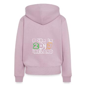 Ireland 2017 - Women's Premium Organic Zip Hoodie - dusky pink - Back - Julia (174cm)