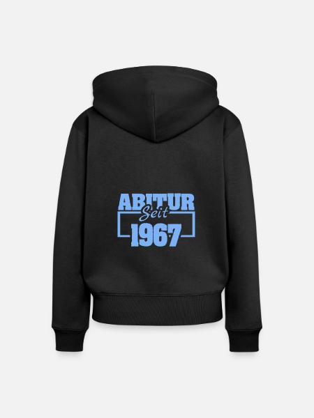 Abi 1967 - Frauen Premium Bio Zip Hoodie - Schwarz