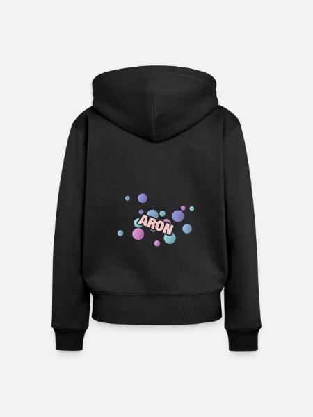 Aron - Frauen Premium Bio Zip Hoodie - Schwarz