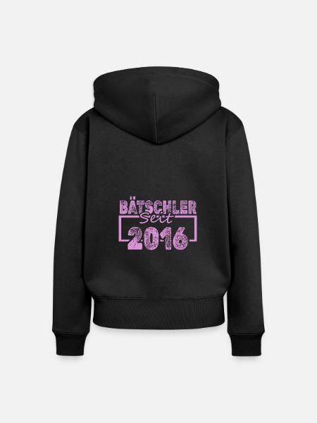 Jungeselle 2016 - Frauen Premium Bio Zip Hoodie - Schwarz