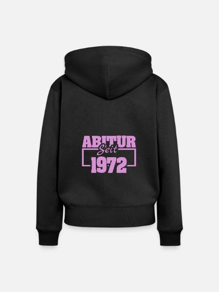 1972 - Frauen Premium Bio Zip Hoodie - Schwarz