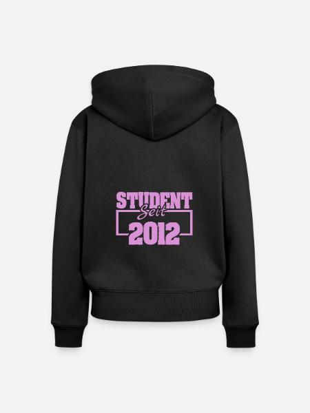 seit 2012 - Frauen Premium Bio Zip Hoodie - Schwarz