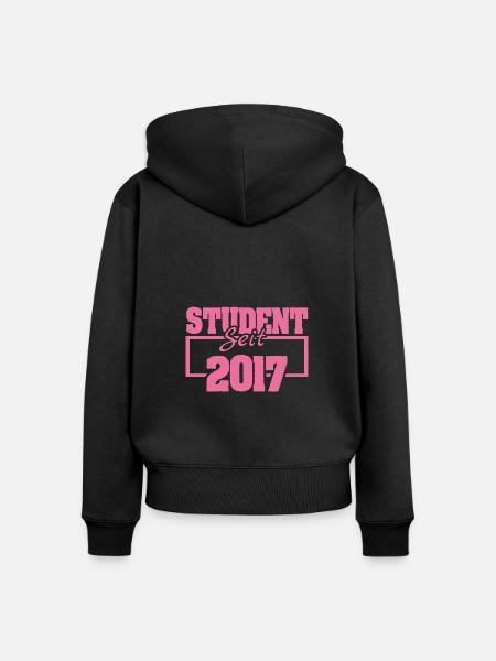 seit 2017 - Frauen Premium Bio Zip Hoodie - Schwarz