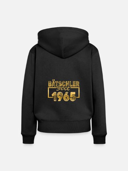 Alleinstehend 1965 - Frauen Premium Bio Zip Hoodie - Schwarz