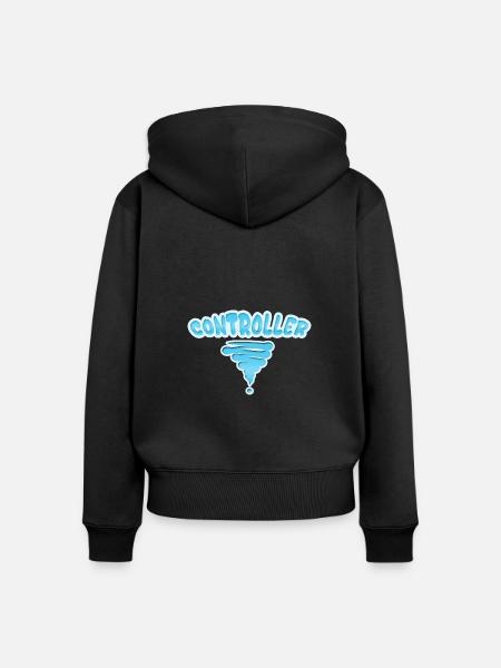 Controller als Beruf - Frauen Premium Bio Zip Hoodie - Schwarz