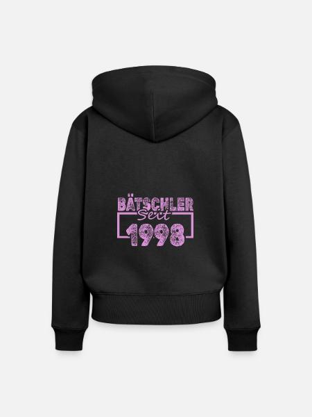 Jungeselle 1998 - Frauen Premium Bio Zip Hoodie - Schwarz