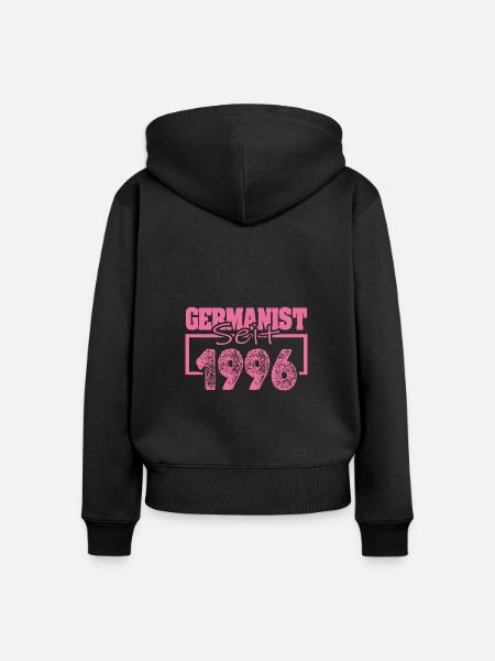 Studi 1996 - Frauen Premium Bio Zip Hoodie - Schwarz