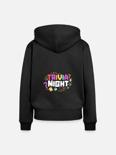 Trivia-Abend Brettspielabend mit Quizabend - Frauen Premium Bio Zip Hoodie - Schwarz
