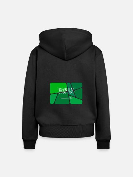 Arabien - Frauen Premium Bio Zip Hoodie - Schwarz