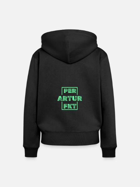 Geschenk für Artur - Frauen Premium Bio Zip Hoodie - Schwarz