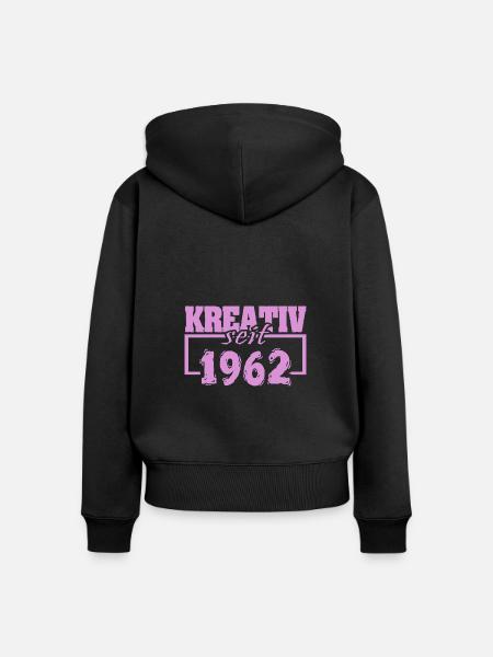 Kreativ 1962 - Frauen Premium Bio Zip Hoodie - Schwarz