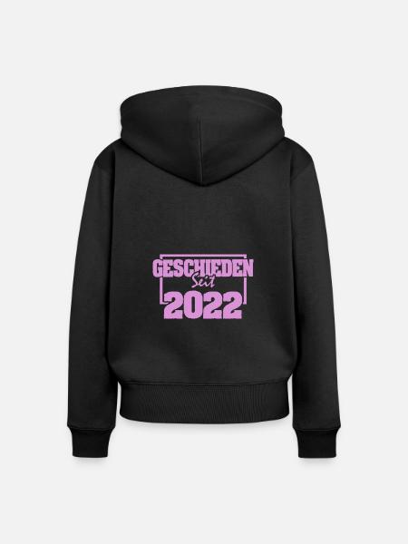 Scheidung 2022 - Frauen Premium Bio Zip Hoodie - Schwarz