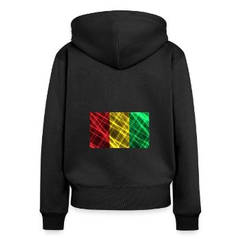 Style Guinea - Women's Premium Organic Zip Hoodie - black - Back - Julia (174cm)
