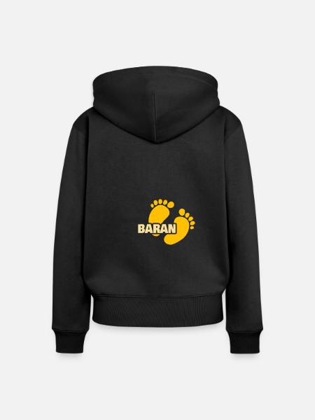 Geschenk für Baran - Frauen Premium Bio Zip Hoodie - Schwarz