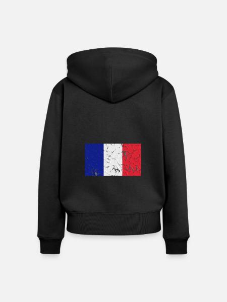 Land Mayotte - Frauen Premium Bio Zip Hoodie - Schwarz