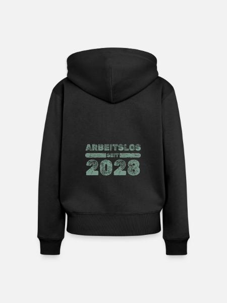 seit 2028 - Frauen Premium Bio Zip Hoodie - Schwarz
