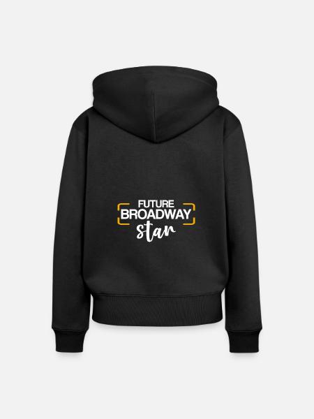 Future Broadway Star 4 - Frauen Premium Bio Zip Hoodie - Schwarz