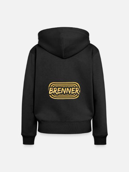Arbeit Brenner - Frauen Premium Bio Zip Hoodie - Schwarz