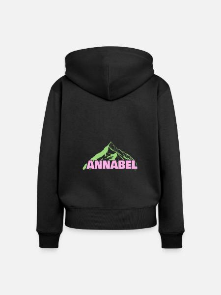 Bergsteigen Annabel - Frauen Premium Bio Zip Hoodie - Schwarz