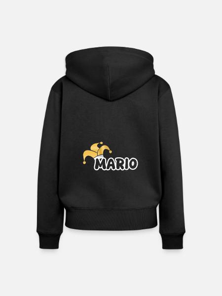 Carnival Mario - Frauen Premium Bio Zip Hoodie - Schwarz