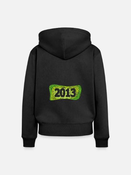 Kratzer 2013 - Frauen Premium Bio Zip Hoodie - Schwarz