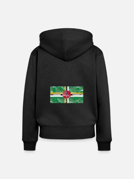 Geschenk für Dominica - Frauen Premium Bio Zip Hoodie - Schwarz