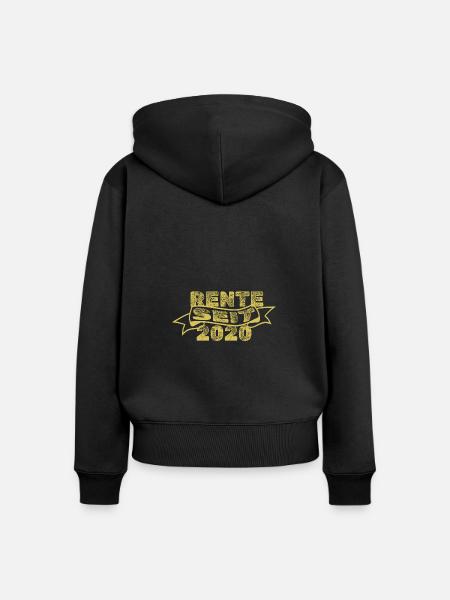 Rente 2020 - Frauen Premium Bio Zip Hoodie - Schwarz