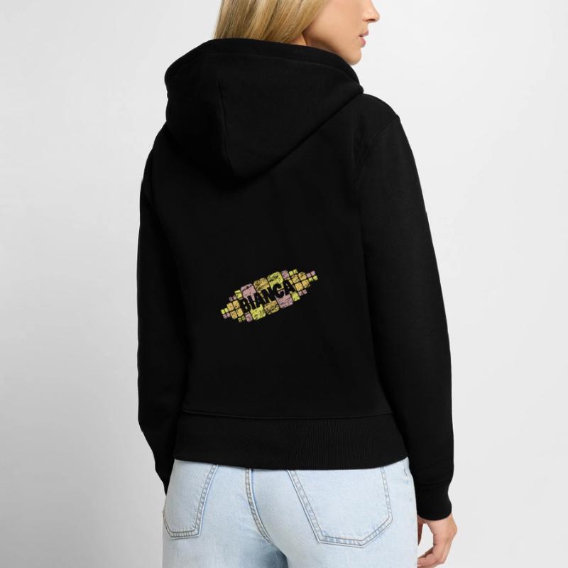 Mutter Bianca Frauen Premium Bio Zip Hoodie
