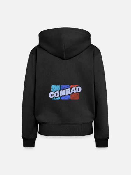 Conrad als Conrad - Frauen Premium Bio Zip Hoodie - Schwarz