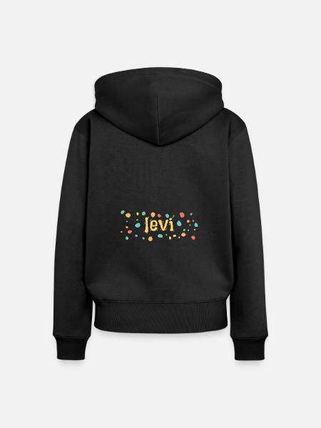 Geschenk für levi - Frauen Premium Bio Zip Hoodie - Schwarz