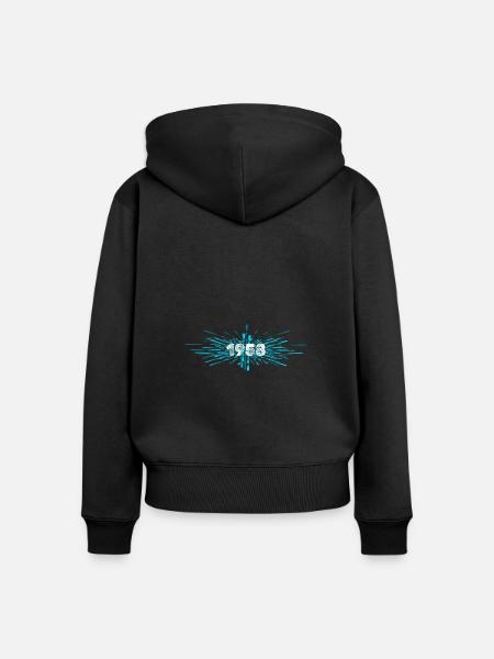 Wasser 1958 - Frauen Premium Bio Zip Hoodie - Schwarz