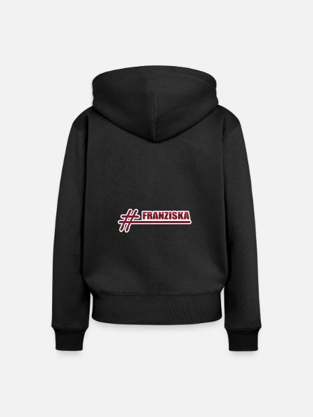 FRANZISKA Franziska - Frauen Premium Bio Zip Hoodie - Schwarz