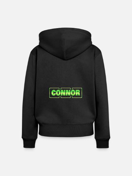 Connor als Geschenkidee - Frauen Premium Bio Zip Hoodie - Schwarz