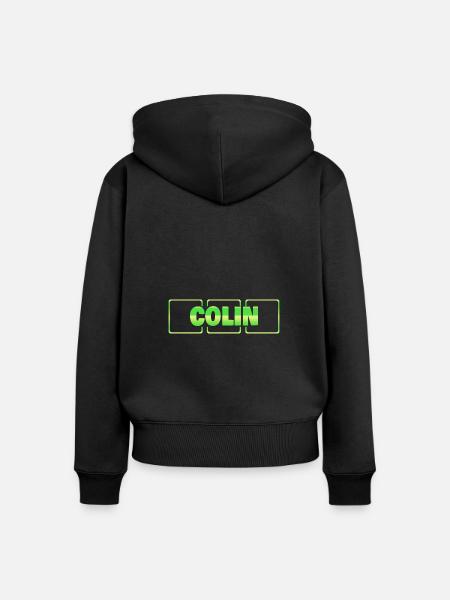 Colin - Frauen Premium Bio Zip Hoodie - Schwarz