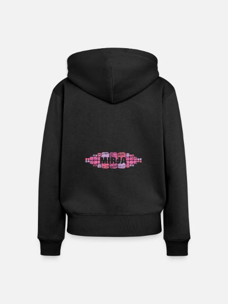 Mutti Mirja - Frauen Premium Bio Zip Hoodie - Schwarz