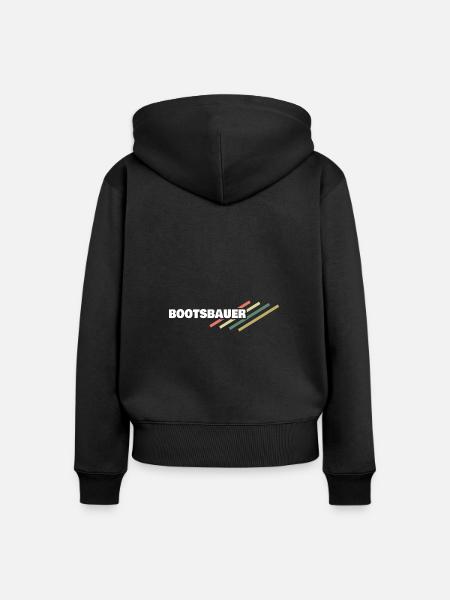 Arbeitsplatz Bootsbauer - Frauen Premium Bio Zip Hoodie - Schwarz