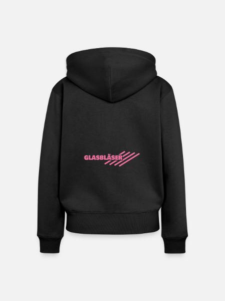Glasbläser - Frauen Premium Bio Zip Hoodie - Schwarz